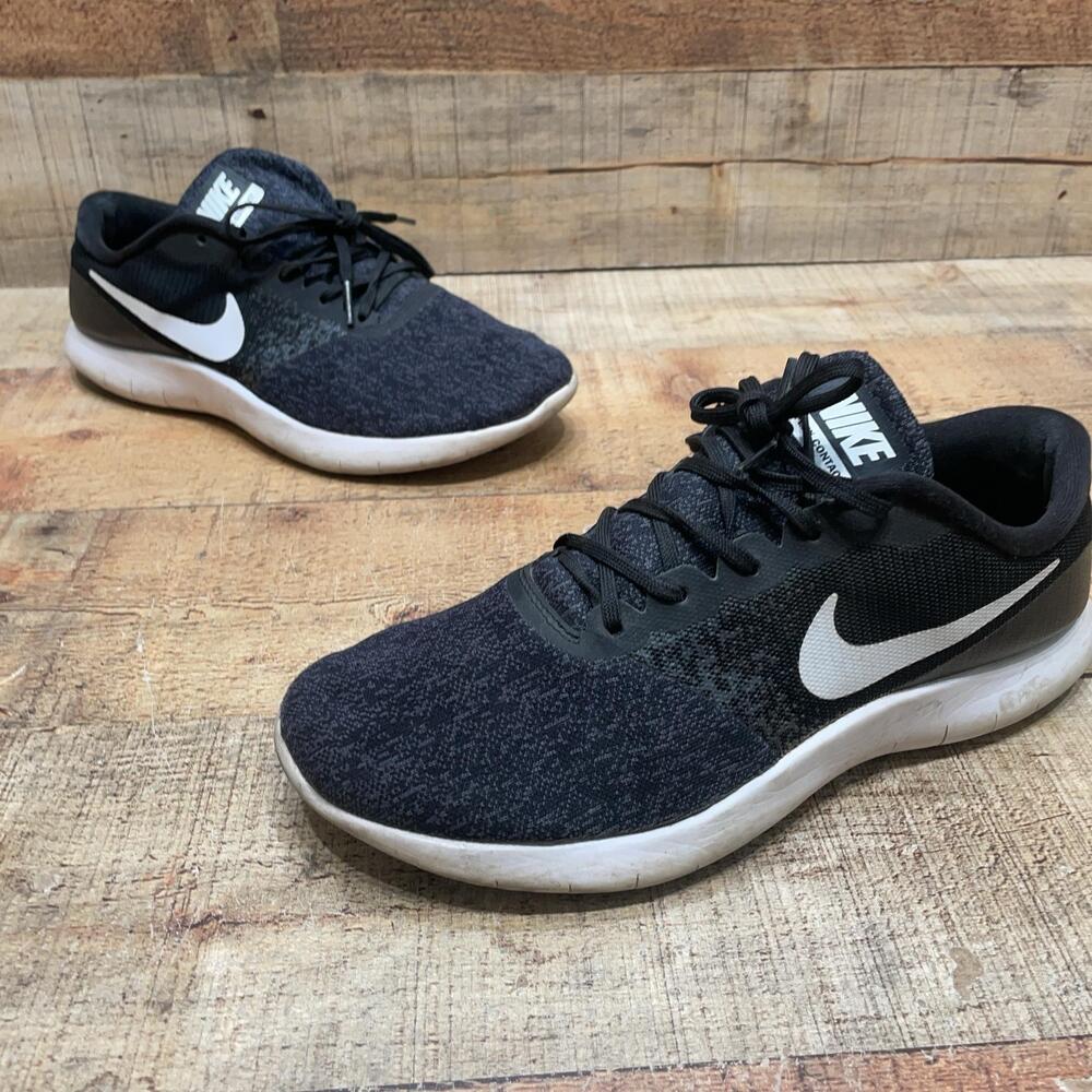 Nike Shoes Womens Size 8 39 Black Mesh Running Athletic Comfort Low Top Sneaker